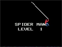 Title screen of Spider-man on the Magnavox Odyssey 2.