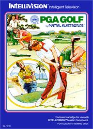 Box cover for PGA Golf on the Mattel Intellivision.