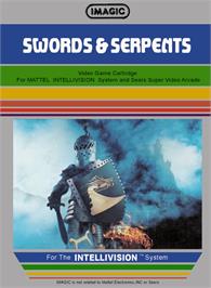 Box cover for Swords And Serpents on the Mattel Intellivision.