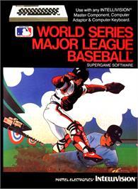 Box cover for World Championship Baseball on the Mattel Intellivision.