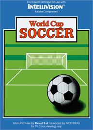 Box cover for World Cup Soccer on the Mattel Intellivision.