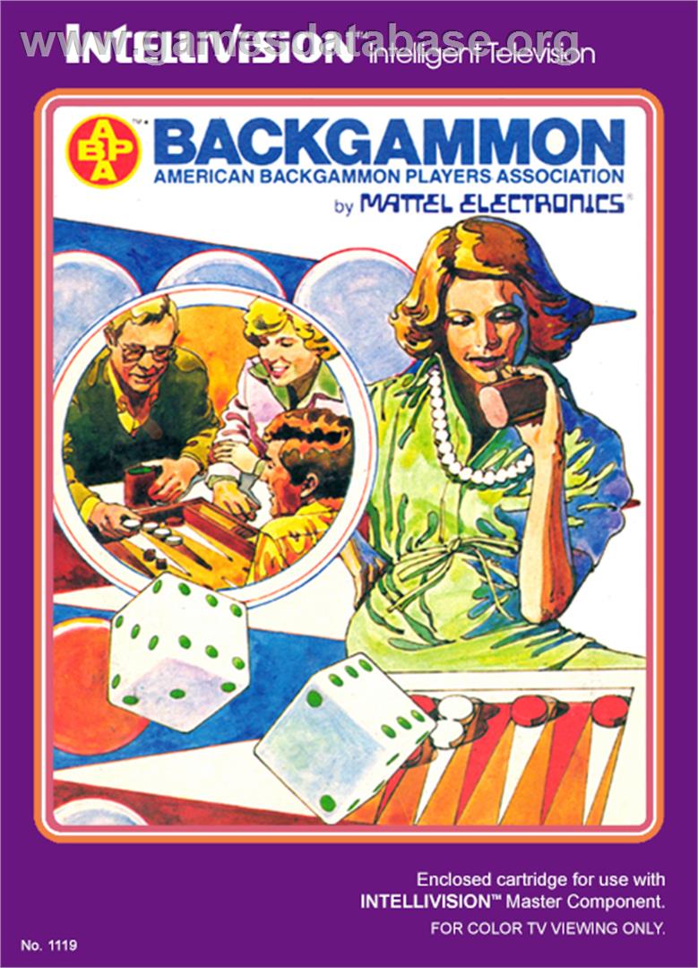 ABPA Backgammon - Mattel Intellivision - Artwork - Box