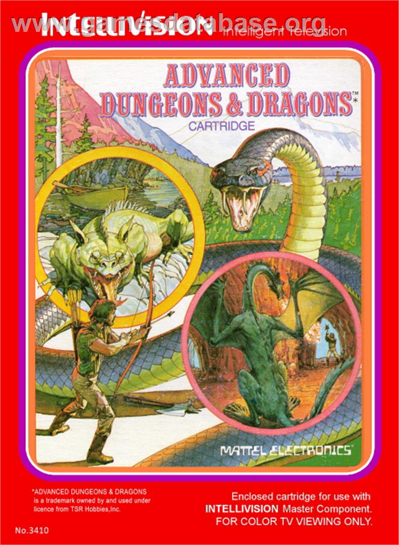 Advanced Dungeons & Dragons: Cloudy Mountain - Mattel Intellivision - Artwork - Box