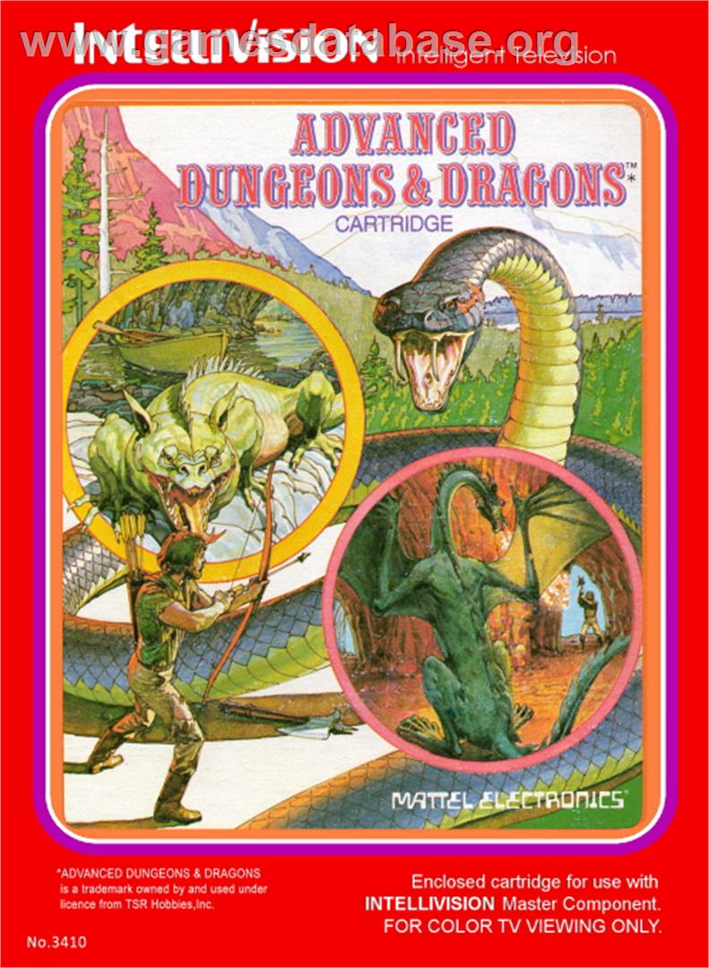 Advanced Dungeons & Dragons: Treasure of Tarmin - Mattel Intellivision - Artwork - Box