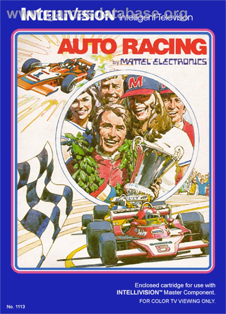 Auto Racing - Mattel Intellivision - Artwork - Box