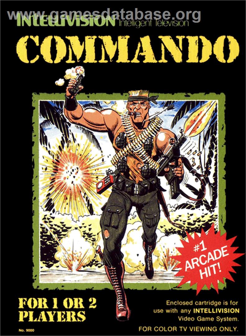 Commando - Mattel Intellivision - Artwork - Box