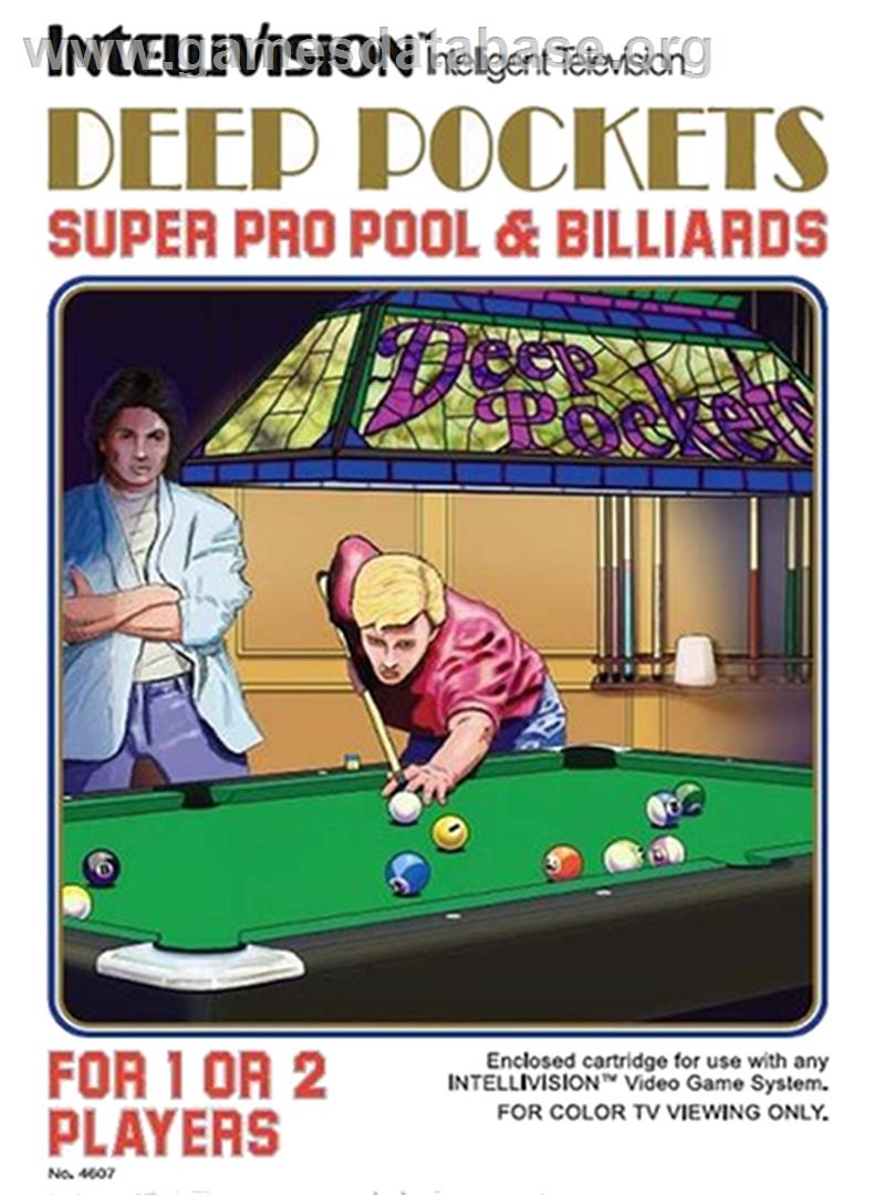 Deep Pockets: Super Pro Pool & Billiards - Mattel Intellivision - Artwork - Box