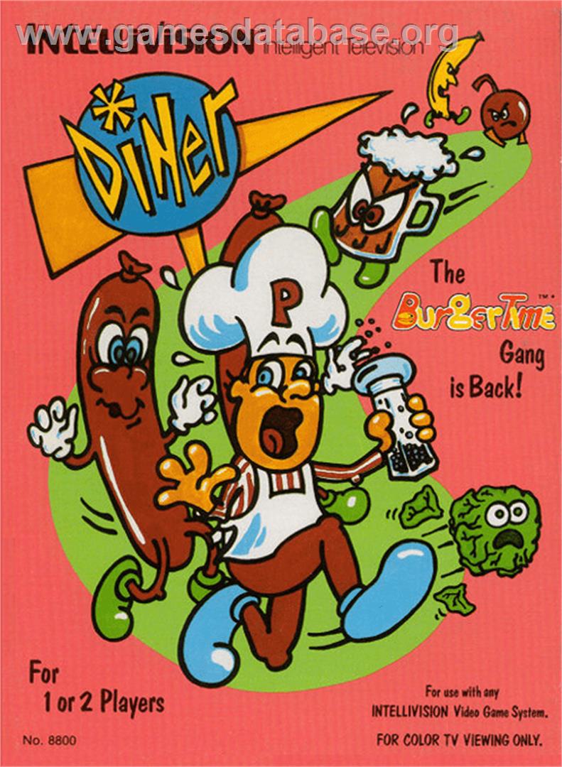 Diner - Mattel Intellivision - Artwork - Box