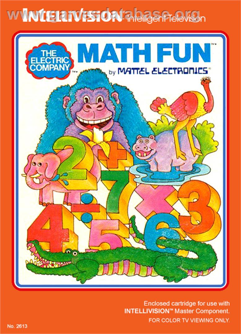 Electric Company: Math Fun - Mattel Intellivision - Artwork - Box