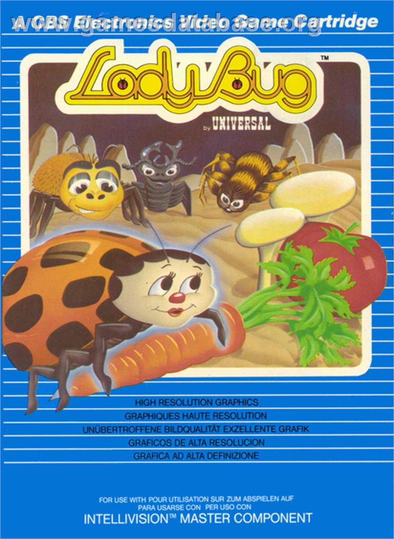 Lady Bug - Mattel Intellivision - Artwork - Box