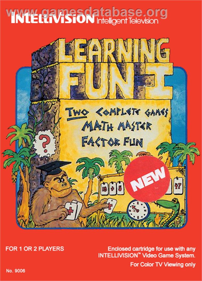 Learning Fun I: Math Master Factor Fun - Mattel Intellivision - Artwork - Box