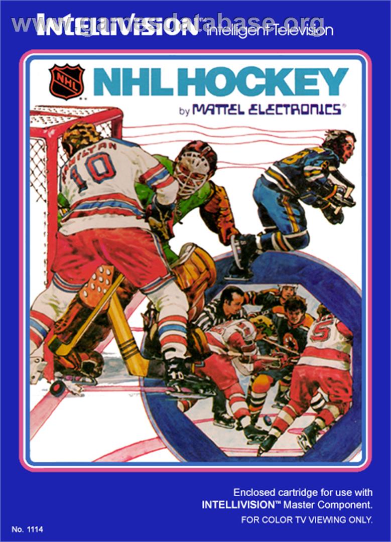 Nhl Hockey - Mattel Intellivision - Artwork - Box
