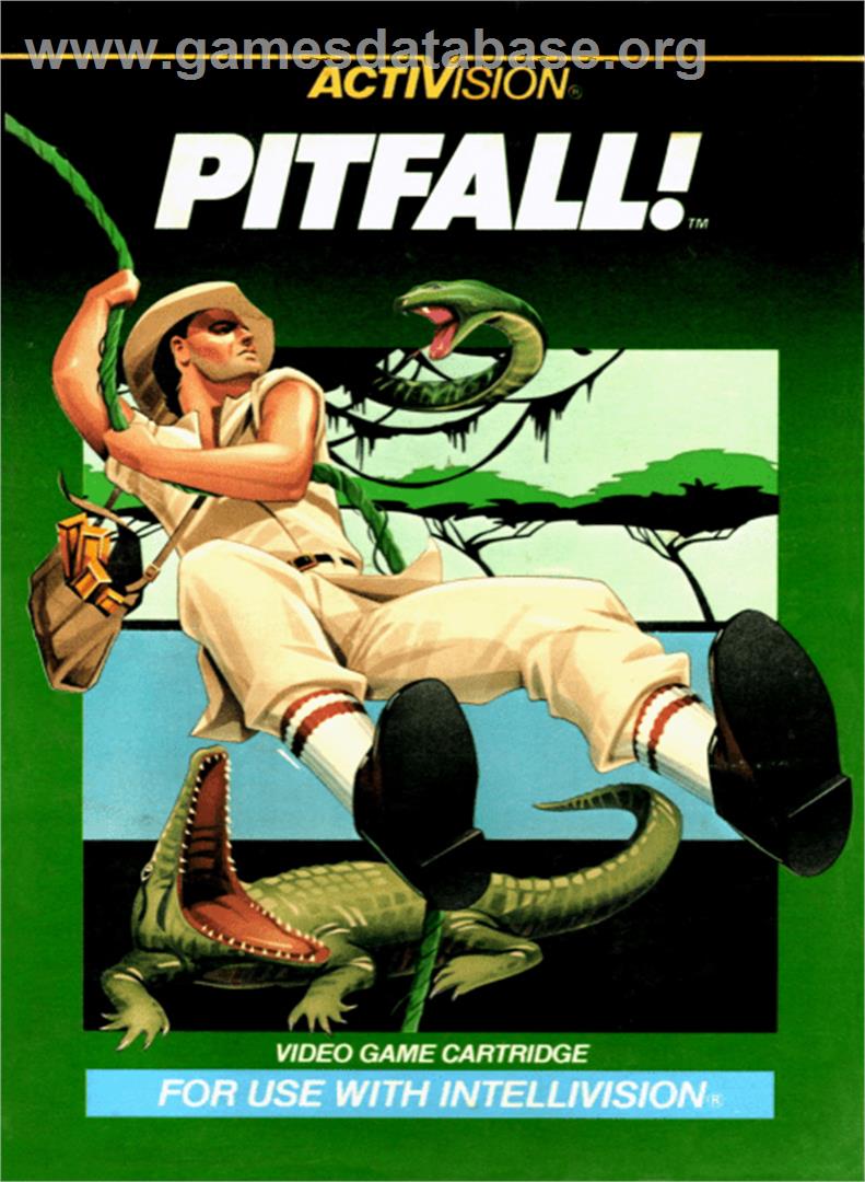 Pitfall - Mattel Intellivision - Artwork - Box