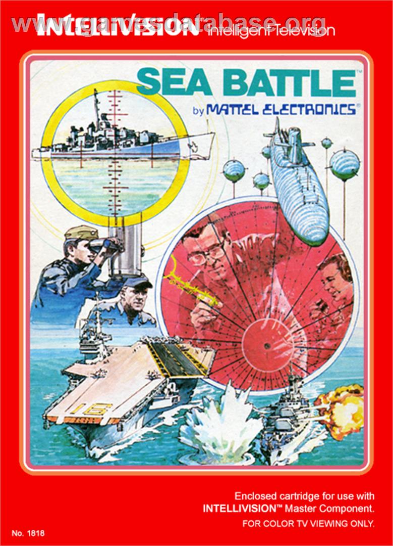 Sea Battle - Mattel Intellivision - Artwork - Box