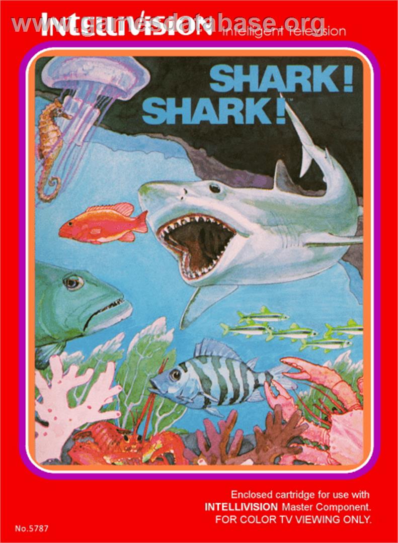 Shark! Shark - Mattel Intellivision - Artwork - Box