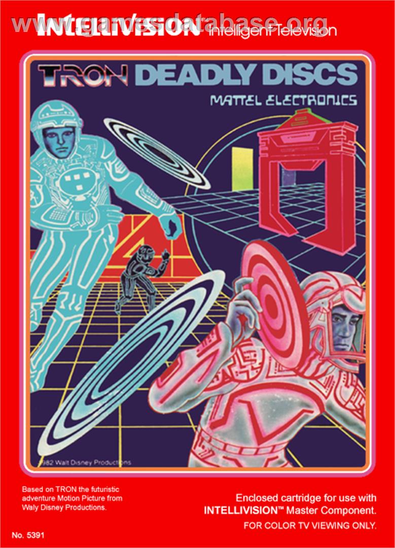 Tron: Deadly Discs - Mattel Intellivision - Artwork - Box