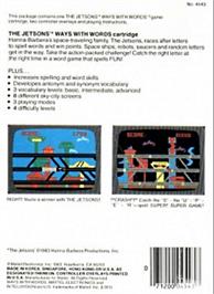 Box back cover for Jetsons' Ways With Words, The on the Mattel Intellivision.