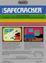 Box back cover for Safecracker on the Mattel Intellivision.