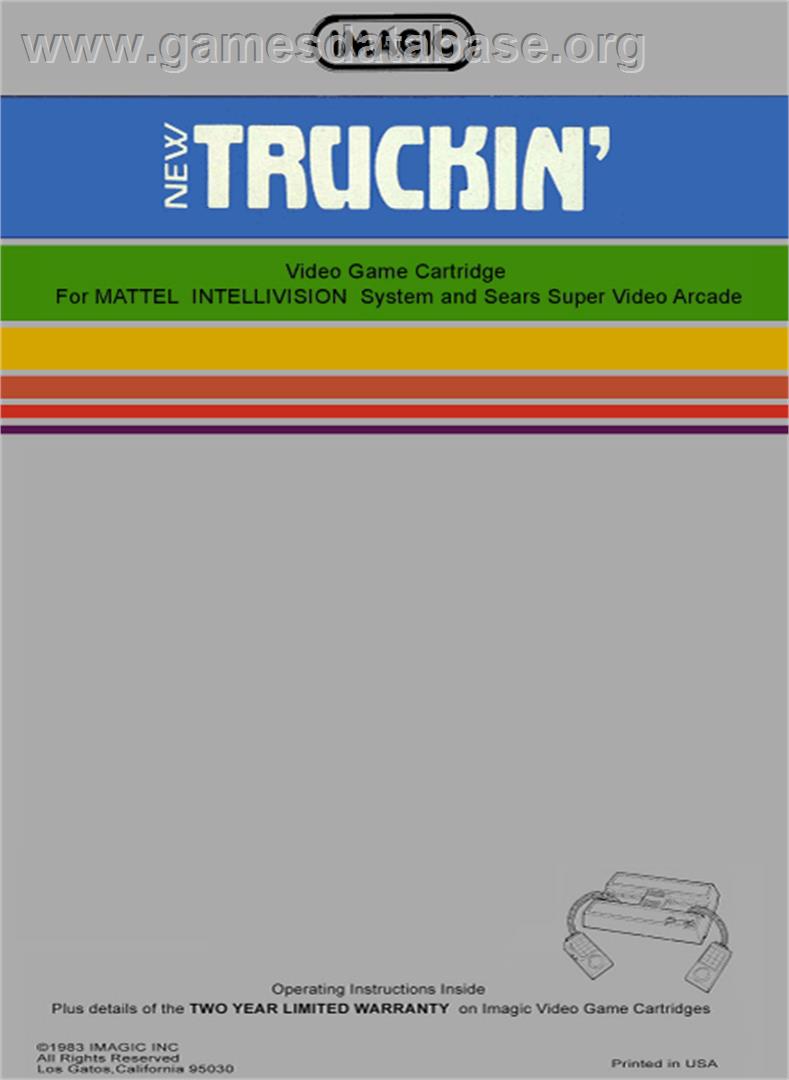 Truckin' - Mattel Intellivision - Artwork - Box Back