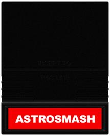 Cartridge artwork for Astrosmash on the Mattel Intellivision.