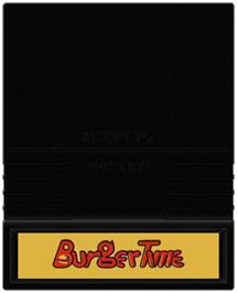 Cartridge artwork for Burger Time on the Mattel Intellivision.