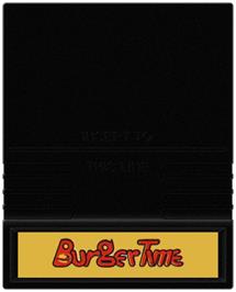 Cartridge artwork for Burger Time on the Mattel Intellivision.