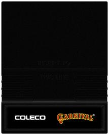 Cartridge artwork for Carnival on the Mattel Intellivision.