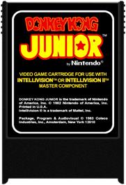 Cartridge artwork for Donkey Kong Jr. on the Mattel Intellivision.