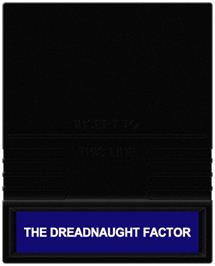 Cartridge artwork for Dreadnaught Factor on the Mattel Intellivision.