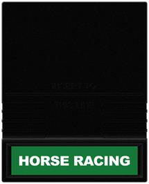 Cartridge artwork for Horse Racing on the Mattel Intellivision.