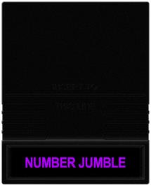 Cartridge artwork for Number Jumble on the Mattel Intellivision.
