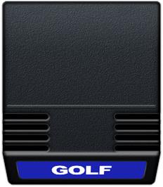 Cartridge artwork for PGA Golf on the Mattel Intellivision.
