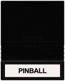 Cartridge artwork for Pinball on the Mattel Intellivision.