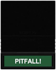 Cartridge artwork for Pitfall on the Mattel Intellivision.