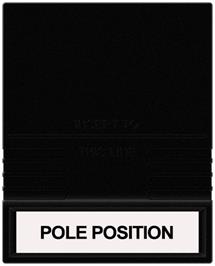 Cartridge artwork for Pole Position on the Mattel Intellivision.