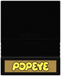 Cartridge artwork for Popeye on the Mattel Intellivision.