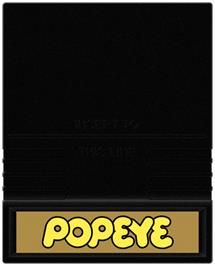 Cartridge artwork for Popeye on the Mattel Intellivision.