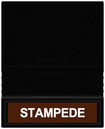 Cartridge artwork for Stampede on the Mattel Intellivision.