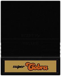 Cartridge artwork for Super Cobra on the Mattel Intellivision.