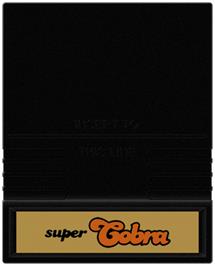 Cartridge artwork for Super Cobra on the Mattel Intellivision.