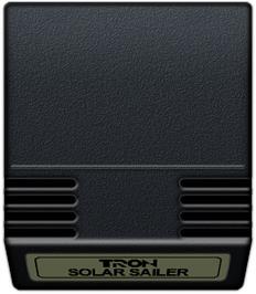 Cartridge artwork for Tron - Solar Sailer on the Mattel Intellivision.