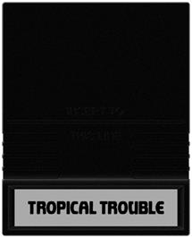 Cartridge artwork for Tropical Trouble on the Mattel Intellivision.