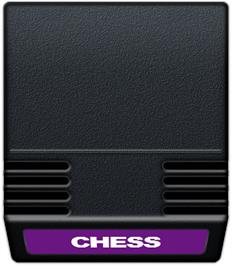 Cartridge artwork for USCF Chess on the Mattel Intellivision.
