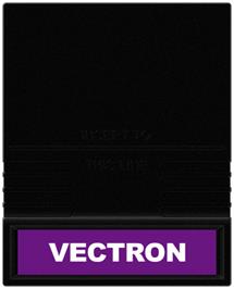 Cartridge artwork for Vectron on the Mattel Intellivision.