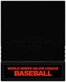 Cartridge artwork for World Championship Baseball on the Mattel Intellivision.