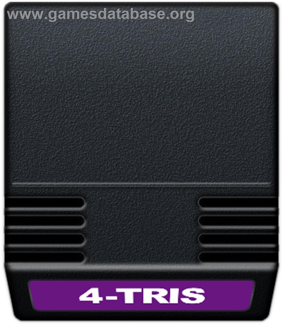 4-TRIS - Mattel Intellivision - Artwork - Cartridge