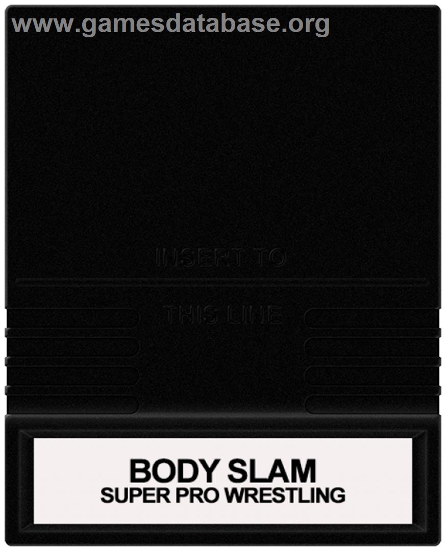 Body Slam: Super Pro Wrestling - Mattel Intellivision - Artwork - Cartridge