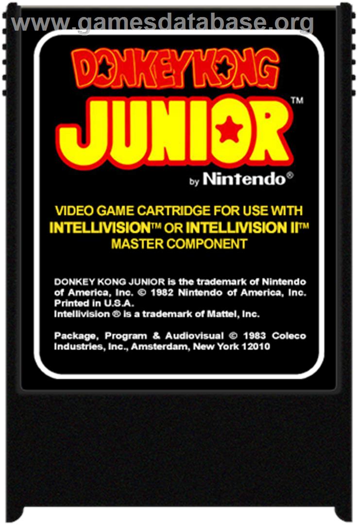 Donkey Kong Junior - Mattel Intellivision - Artwork - Cartridge