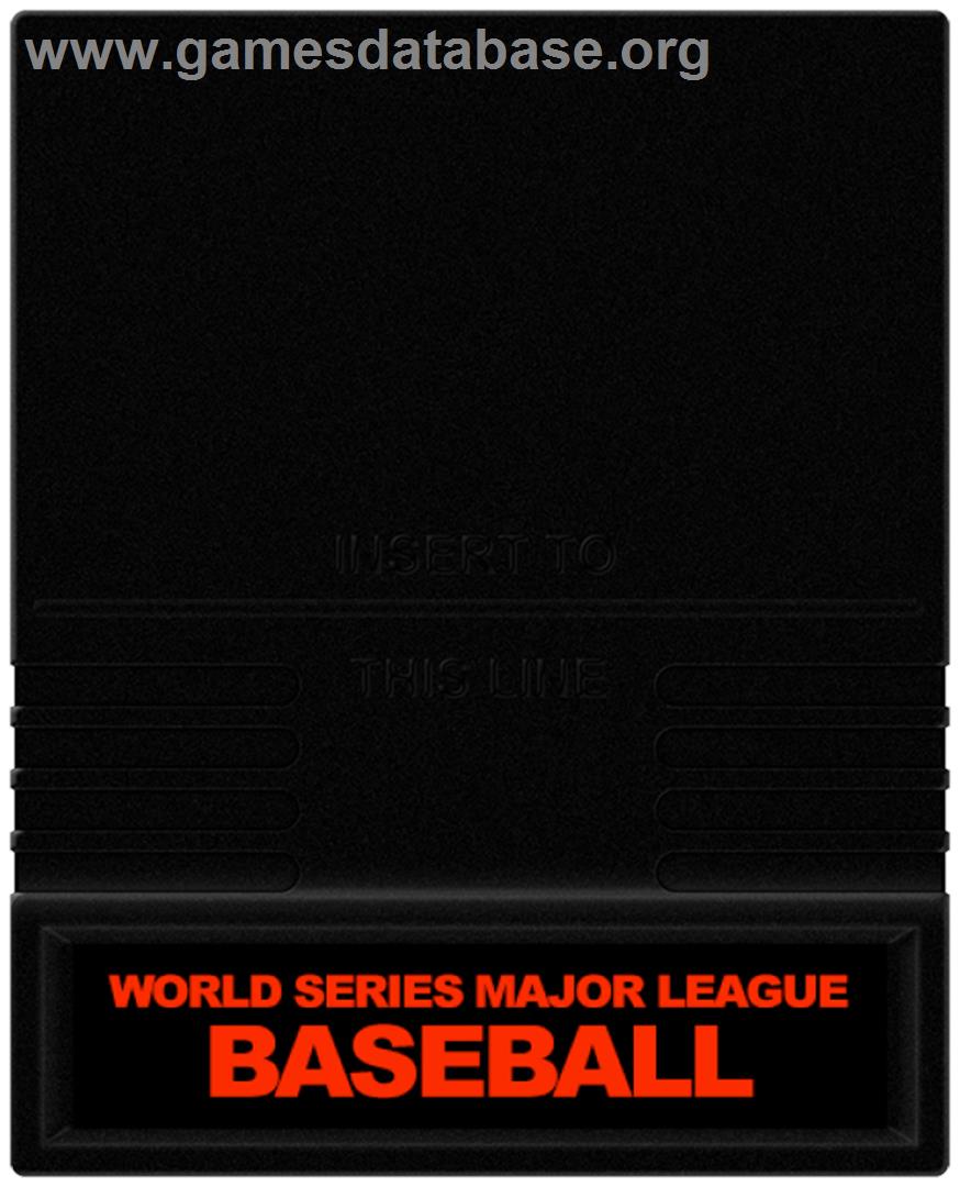Intellivision World Series Major League Baseball - Mattel Intellivision - Artwork - Cartridge