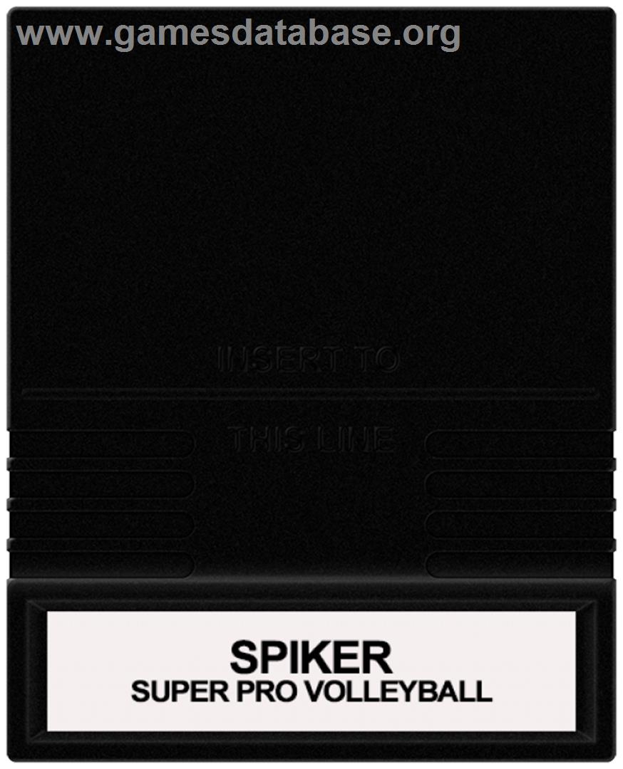 Spiker - Super Pro Volleyball - Mattel Intellivision - Artwork - Cartridge